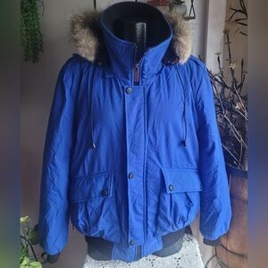 Angora performance men's blue winter jacket Sz.XL